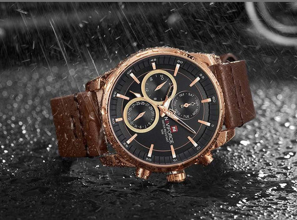 Planet Gates Mens Watches  Luxury Waterproof 24 hour Date Quartz Watch Man Fashion Leather Sport Wrist Watch Men Clock