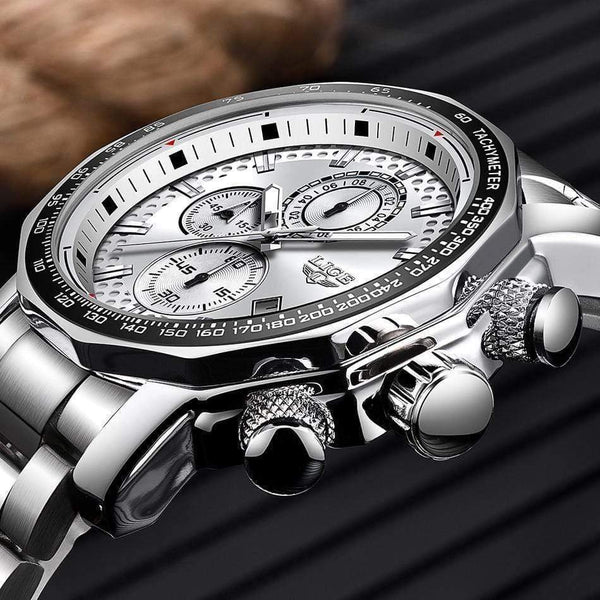 Planet Gates Mens Watches Top Brand Luxury Sport Quartz All Steel Male Clock Military Waterproof Chronograph Relogio Masculino