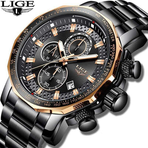 Planet Gates Mens Watches Top Brand Luxury Sport Quartz All Steel Male Clock Military Waterproof Chronograph Relogio Masculino