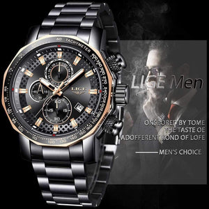 Planet Gates Mens Watches Top Brand Luxury Sport Quartz All Steel Male Clock Military Waterproof Chronograph Relogio Masculino