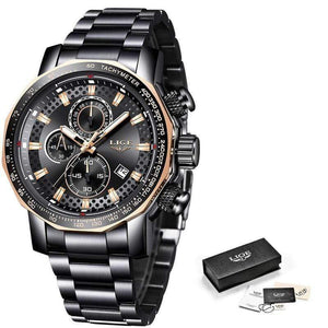 Planet Gates Mens Watches Top Brand Luxury Sport Quartz All Steel Male Clock Military Waterproof Chronograph Relogio Masculino
