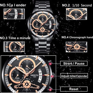 Planet Gates Mens Watches Top Luxury Brand Men Gold Watch Men Relogio Masculino Military Army Analog Quartz Wristwatch Montre Homme