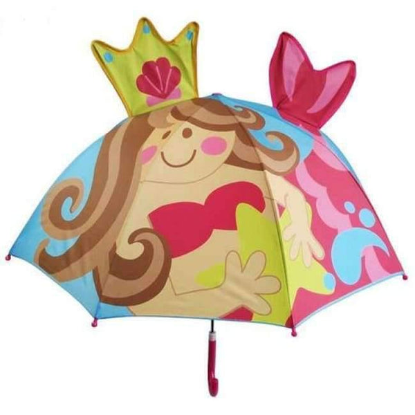 Planet Gates Mermaid Cartoon Children Umbrella animation creative  long-handled 3D ear modeling kids umbrella For boys girls