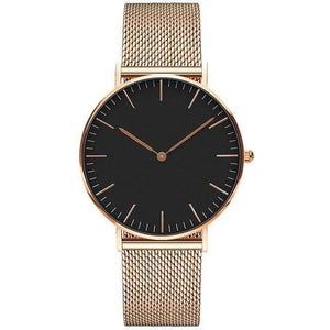 Planet Gates mesh rose black Women Watches Ladies Clock 36mm Stainless Steel Female Quartz Wristwatches Relogio Feminino Zegarek Damski