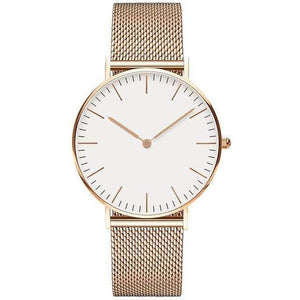 Planet Gates mesh rose white Women Watches Ladies Clock 36mm Stainless Steel Female Quartz Wristwatches Relogio Feminino Zegarek Damski