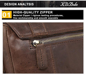 Planet Gates Messenger Bag Men Genuine Leather Men's Shoulder Bags Cowhide Casual Crossbody Bags Crazy Horse Men Bag for Male