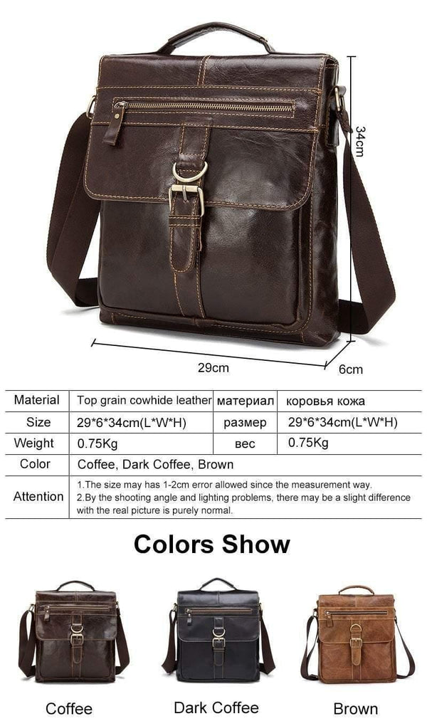 Planet Gates Messenger Bag Men Leather Shoulder Bag Male Genuine Leather Crossbody Bags for Men top-handle Men's Bags Hasp male handbags