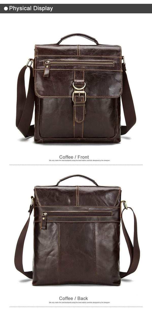 Planet Gates Messenger Bag Men Leather Shoulder Bag Male Genuine Leather Crossbody Bags for Men top-handle Men's Bags Hasp male handbags