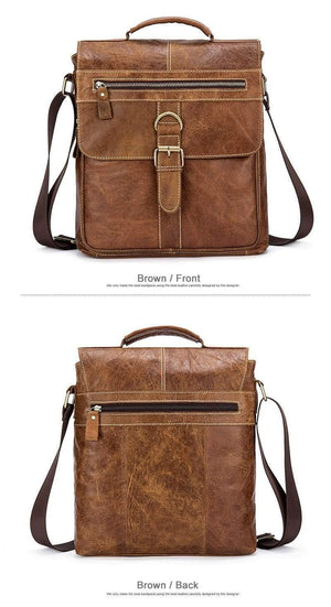 Planet Gates Messenger Bag Men Leather Shoulder Bag Male Genuine Leather Crossbody Bags for Men top-handle Men's Bags Hasp male handbags