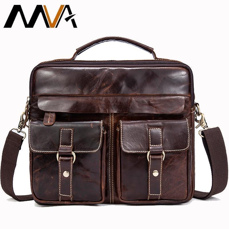 Planet Gates Messenger Bag Men's Genuine Leather Briefcase man bags Work Business Casual travel Bag for Documents Messenger Male 801
