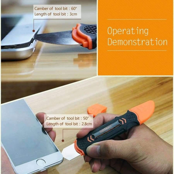 Planet Gates Metal Blade Mobile Phone Repair Opening Pry Safe Disassemble Tool for iPhone iPad Samsung Laptop Tablet PC