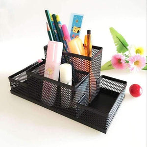 Planet Gates Metal Combination Desktop Study Storage Office Organizer Supplies Desk Accessories Stand for Pens Pencils Holder Gifts