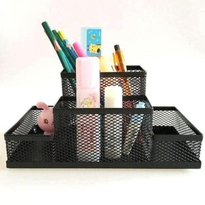 Planet Gates Metal Combination Desktop Study Storage Office Organizer Supplies Desk Accessories Stand for Pens Pencils Holder Gifts