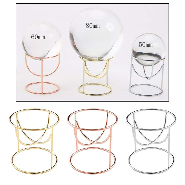 Planet Gates Metal Display Stand for Crystal Glass Lens Ball Divination Photography  Base  Sphere Globe Holder