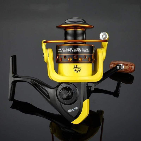 Planet Gates Metal Fishing Reel Spinning Reel metal spool 500 1000 2000 3000 4000 5000 6000 7000 12BB Ratio 5.2:1 Fishing Tackle