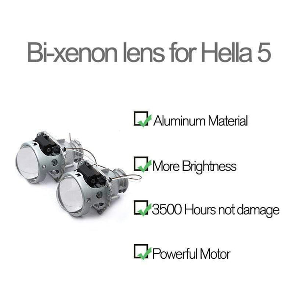 Planet Gates Metal Hella 3R G5 Bi Xenon Headlights Lens D2S Lights Projector Universal Car Lamp D1S D2H D3S D4S Bulbs Motors Retrofit