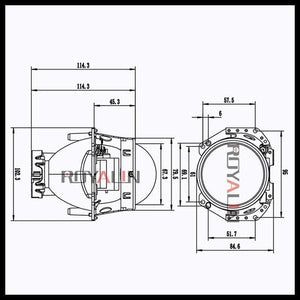 Planet Gates Metal Hella 3R G5 Bi Xenon Headlights Lens D2S Lights Projector Universal Car Lamp D1S D2H D3S D4S Bulbs Motors Retrofit