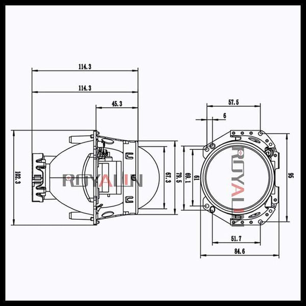 Planet Gates Metal Hella 3R G5 Bi Xenon Headlights Lens D2S Lights Projector Universal Car Lamp D1S D2H D3S D4S Bulbs Motors Retrofit