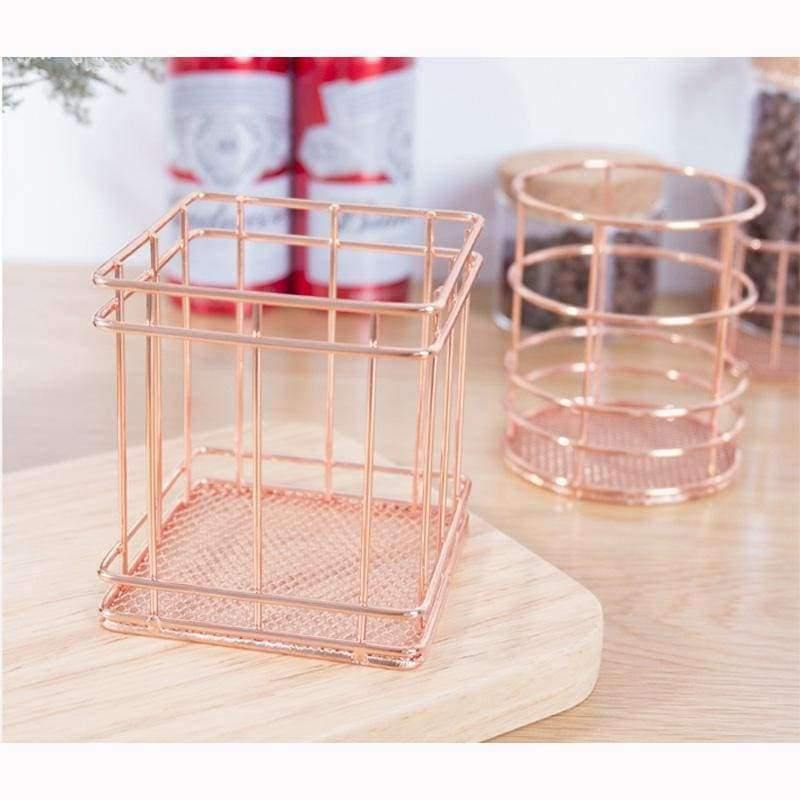 Planet Gates Metal Hollowed out Pen Holder Box Case Organizer Home Desk Stationery Decor Office School Desk Accessories Supplies