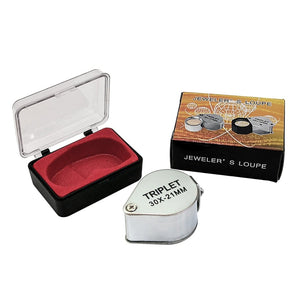 Planet Gates Metal Jewelry Magnifying Glass Jewelers Eye Tool Jewellery Folding Loupe Glass Lens Magnifying Triplet Glass Jewelry Diamond