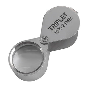 Planet Gates Metal Jewelry Magnifying Glass Jewelers Eye Tool Jewellery Folding Loupe Glass Lens Magnifying Triplet Glass Jewelry Diamond
