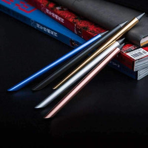 Planet Gates Metal Luxury Without Ink Fountain Pen Office Business Ink-Free Writing Pen Pencil Gift Box School Supplies