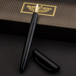 Planet Gates Metal Matte black thread body Iraurita fountain pen 0.5mm ink pens Business Office
