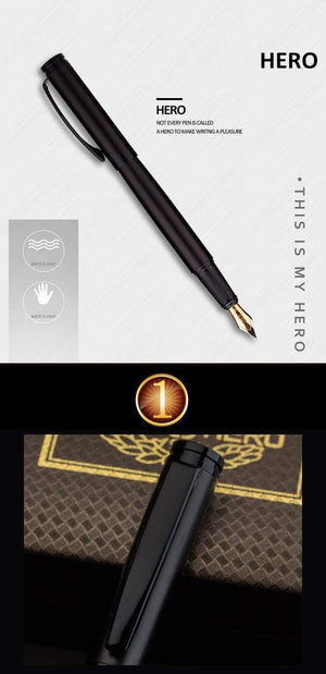 Planet Gates Metal Matte black thread body Iraurita fountain pen 0.5mm ink pens Business Office