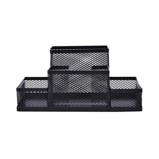 Planet Gates Metal Mesh Pen Holder Cube Stand Combination Desk Desktop Accessories Stationery Organizer Pen Pencil Office Supplies
