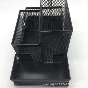 Planet Gates Metal Mesh Pen Holder Cube Stand Combination Desk Desktop Accessories Stationery Organizer Pen Pencil Office Supplies