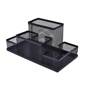 Planet Gates Metal Mesh Pen Holder Cube Stand Combination Desk Desktop Accessories Stationery Organizer Pen Pencil Office Supplies