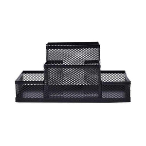 Planet Gates Metal Mesh Pen Holder Cube Stand Combination Desk Desktop Accessories Stationery Organizer Pen Pencil Office Supplies