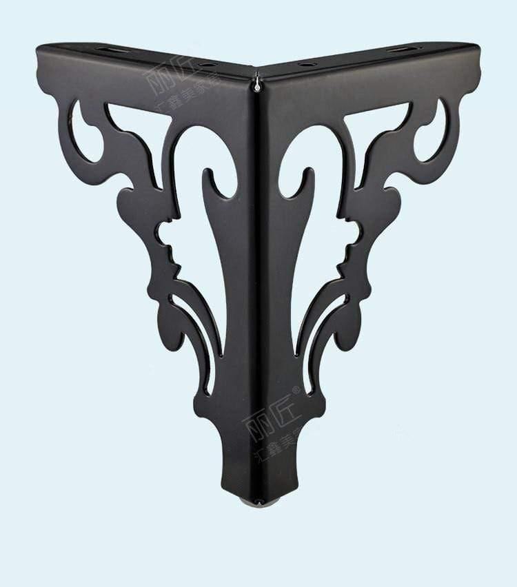 Metal Polished Sofa Chair Legs Modern Hollow Patten Table Cabinet Bed Feet Furniture Accessories Set Of 4