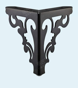 Metal Polished Sofa Chair Legs Modern Hollow Patten Table Cabinet Bed Feet Furniture Accessories Set Of 4