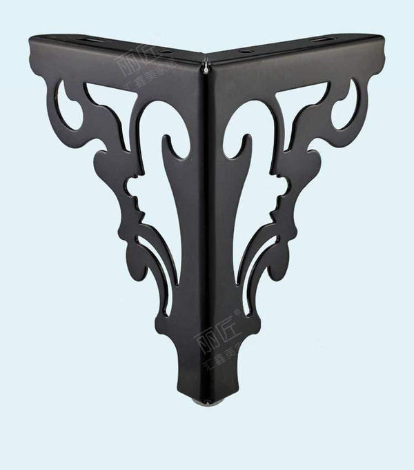 Metal Polished Sofa Chair Legs Modern Hollow Patten Table Cabinet Bed Feet Furniture Accessories Set Of 4