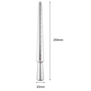 Planet Gates Metal Ring Sizer Set Measuring Ring with Rings Mandrel Sizer Finger Sizing Measuring Stick Ring Jewelry Tools Set A30