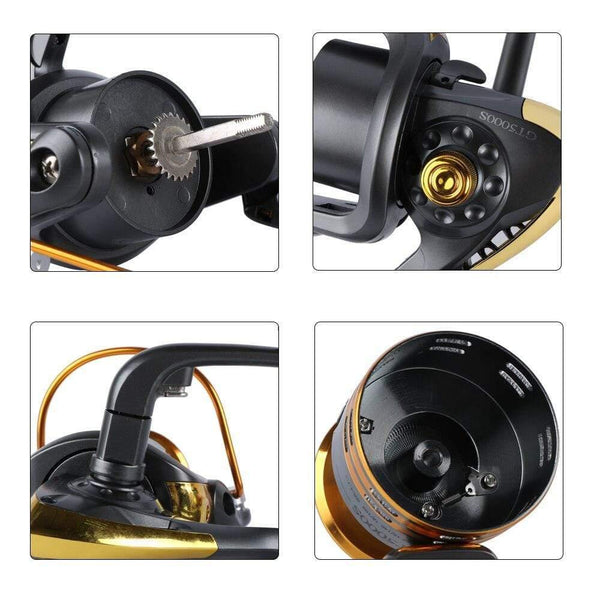 Planet Gates Metal Spool Spinning Fishing Reel 6BB Superior Wheel for Freshwater Saltwater Fishing 500 1000 - 6000 Series