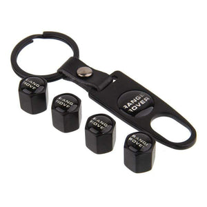 Planet Gates Metal Tire Valve Stem Caps For Land Rover Range Rover Sport Evoque L322 Vogue Vehicle Wheel Dust Air Cover Accessories Keychain