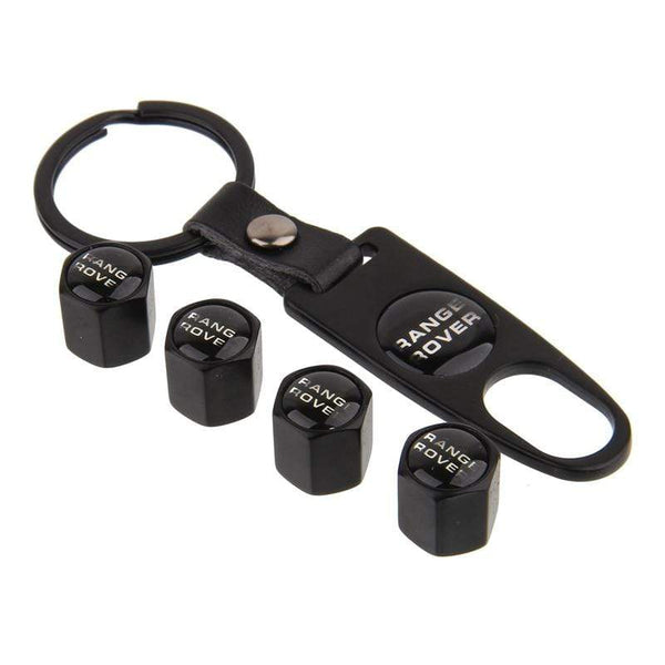 Planet Gates Metal Tire Valve Stem Caps For Land Rover Range Rover Sport Evoque L322 Vogue Vehicle Wheel Dust Air Cover Accessories Keychain