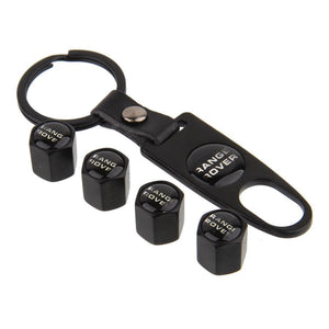 Planet Gates Metal Tire Valve Stem Caps For Land Rover Range Rover Sport Evoque L322 Vogue Vehicle Wheel Dust Air Cover Accessories Keychain