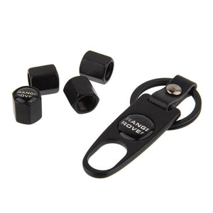 Planet Gates Metal Tire Valve Stem Caps For Land Rover Range Rover Sport Evoque L322 Vogue Vehicle Wheel Dust Air Cover Accessories Keychain