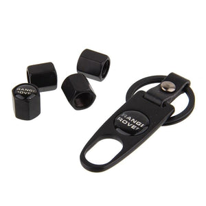 Planet Gates Metal Tire Valve Stem Caps For Land Rover Range Rover Sport Evoque L322 Vogue Vehicle Wheel Dust Air Cover Accessories Keychain