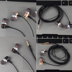 Planet Gates Metal Wired Headphone For Phone For Xiaomi In-Ear Headphone For Phone For Samsung iPhone Stereo Earphone With Mic