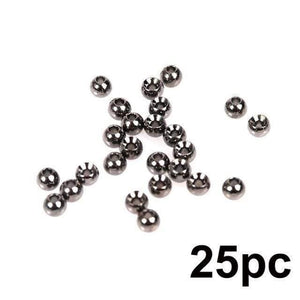 Planet Gates Metalic Black Nickle / 2.0mm 25pc 2.0-4.6mm Fly Tying Tungsten Beads  Four Colors Fly Tying Material Fishing Accessory