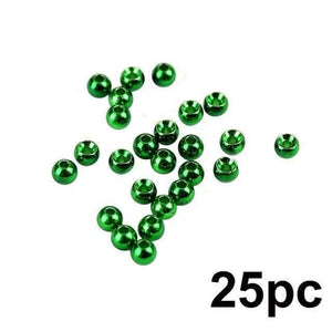 Planet Gates Metalic Green / 2.0mm 25pc 2.0-4.6mm Fly Tying Tungsten Beads  Four Colors Fly Tying Material Fishing Accessory