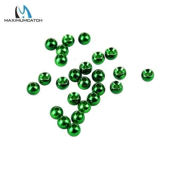 Planet Gates Metalic Green / 2.0mm 25pcs/lot 2.0-3.8mm Fly Tying Tungsten Beads Round Nymph Head Ball Fly Tying Material 18 Different Colors