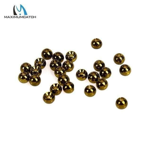 Planet Gates Metalic Olive / 2.0mm 25pcs/lot 2.0-3.8mm Fly Tying Tungsten Beads Round Nymph Head Ball Fly Tying Material 18 Different Colors