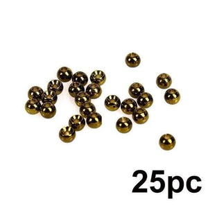 Planet Gates Metalic Olive Green / 2.0mm 25pc 2.0-4.6mm Fly Tying Tungsten Beads  Four Colors Fly Tying Material Fishing Accessory