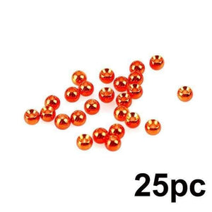 Planet Gates Metalic Orange / 2.0mm 25pc 2.0-4.6mm Fly Tying Tungsten Beads  Four Colors Fly Tying Material Fishing Accessory