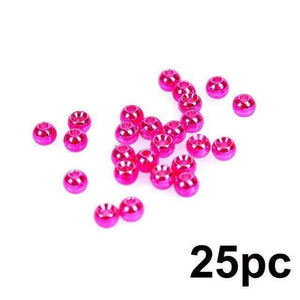 Planet Gates Metalic Pink / 2.0mm 25pc 2.0-4.6mm Fly Tying Tungsten Beads  Four Colors Fly Tying Material Fishing Accessory